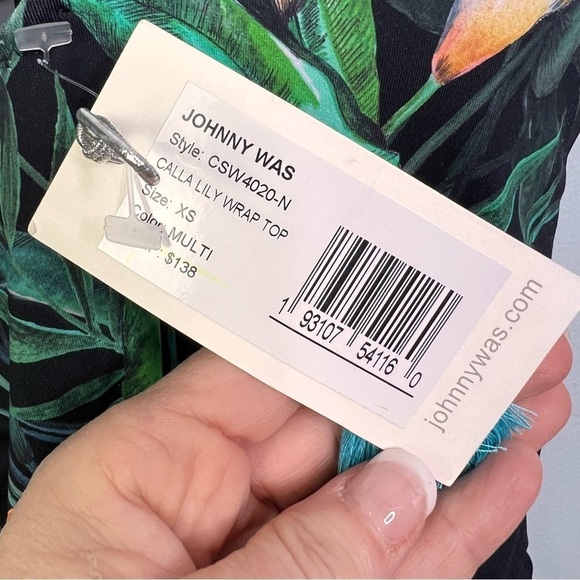 Johnny Was Calla Lily Wrap Tankini Swim Top - Picture 11 of 12